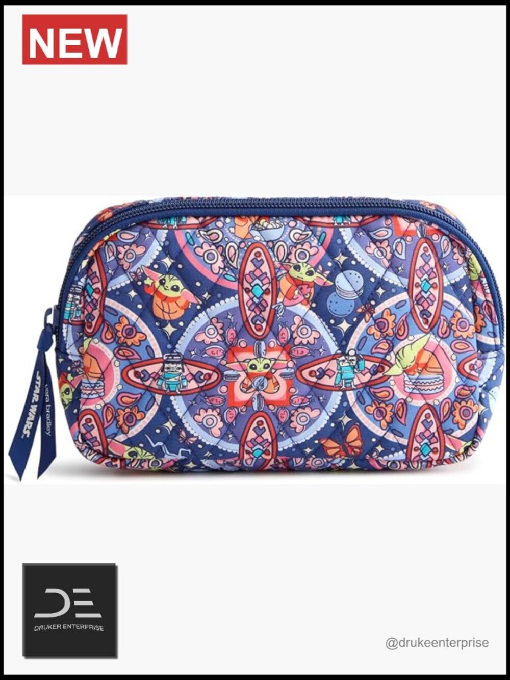 Quilted Cotton Crossbody Belt Bag with Adjustable Strap